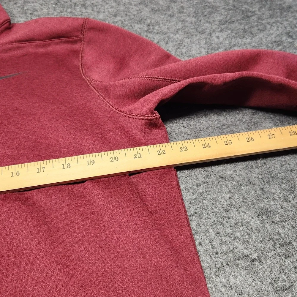 Nike Golf Mens Therma Repel Maroon 1/2 Zip Fleece Pullover Shirt Large Golfing